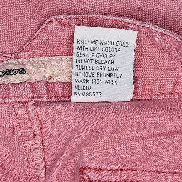 MUDD pink baggy denim shorts juniors size 9, y2k, 90s, vintage - Picture 7 of 7